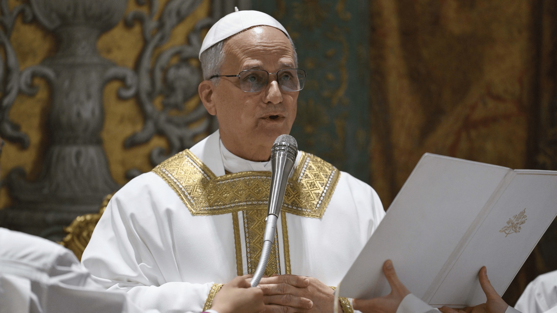 Leão XIV, em 1ª missa