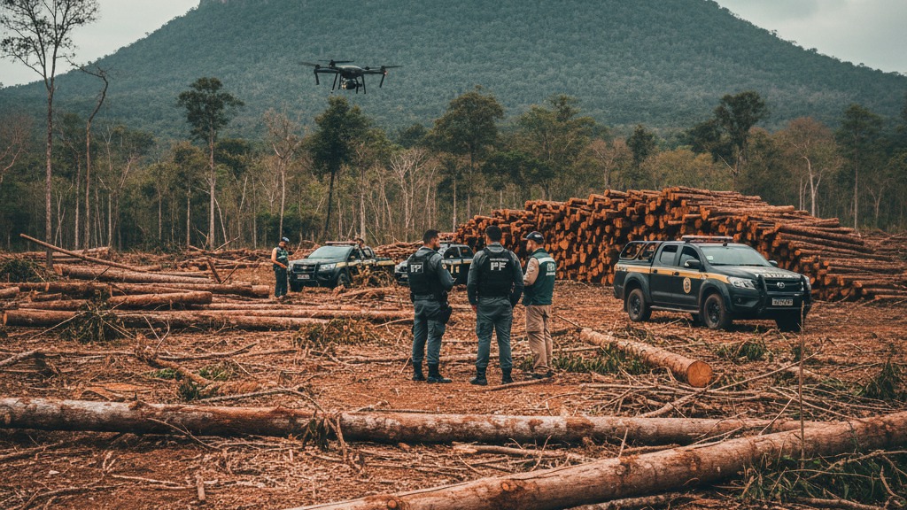 Operação Woodtrack: PF Combate Crimes Ambientais na Chapada do Araripe