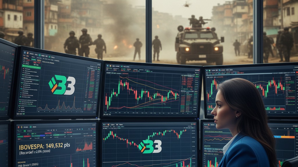 Desafio Econômico ou Otimismo Blindado? Megaoperação no Rio Coincide com 19º Recorde da Bolsa e PIB em Alta