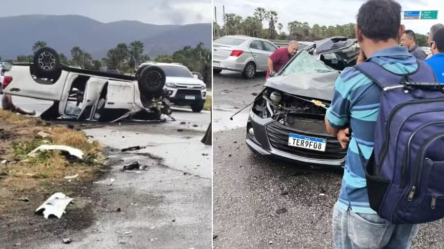 ACIDENTE GRAVE NA CE-085 DEIXA UM MORTO E UM FERIDO EM CAUCAIA