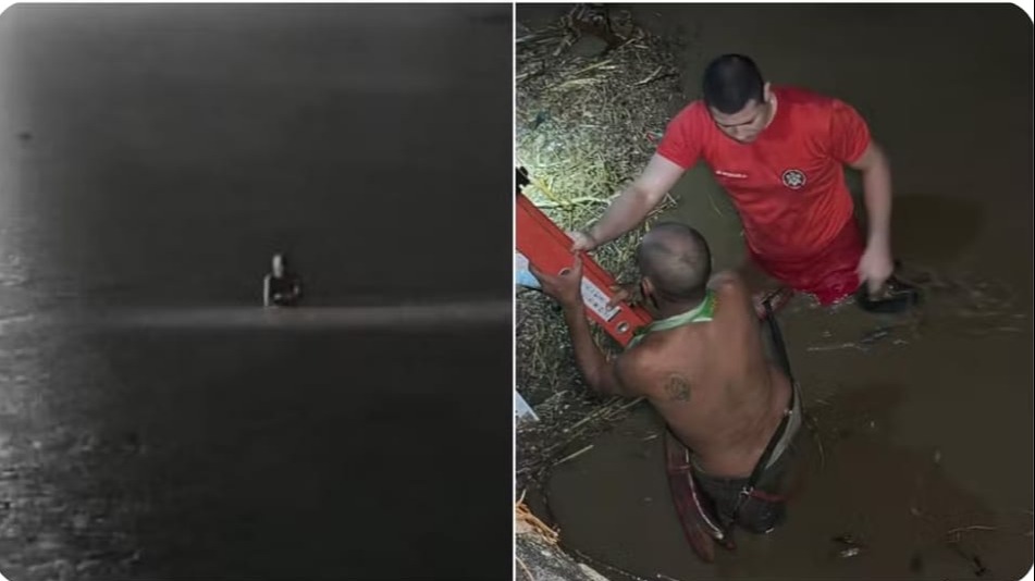 Imagem da notícia: Homem é resgatado após ser arrastado pela correnteza em Canindé durante chuva intensa