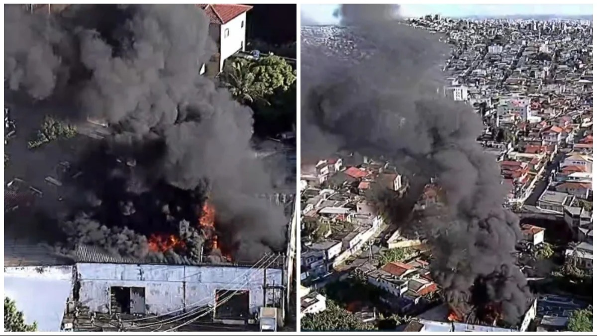 Miramar em Chamas: Incêndio Destrói Depósito de Recicláveis em Minas Gerais